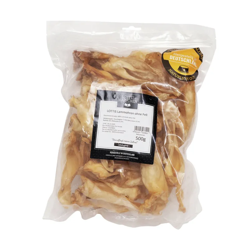 LOTTIS HÄPPCHEN Lammohren 500 g (ohne Fell) Aktuell